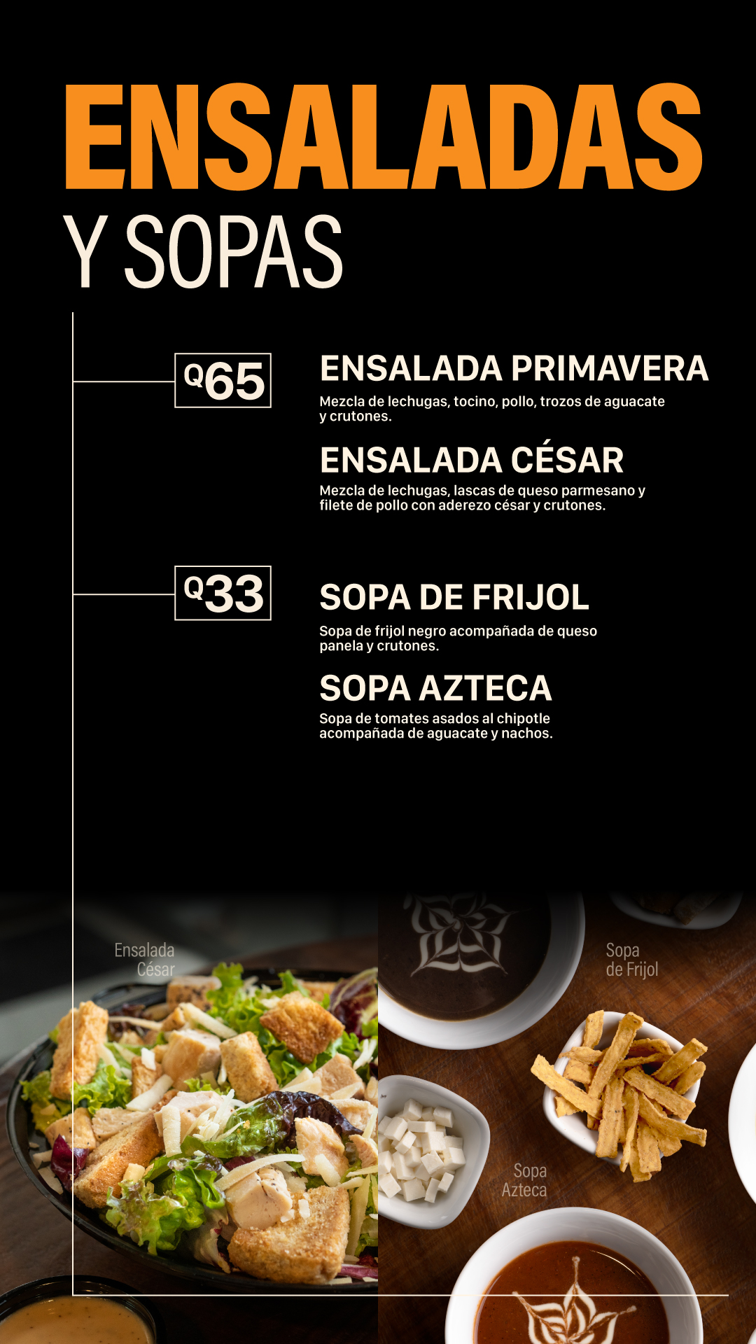 Ensaladas y Sopas